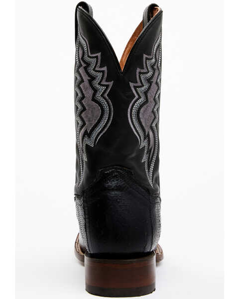 Image #5 - Dan Post Men's Exotic Water Snake Western Boots - Broad Square Toe, Black, hi-res