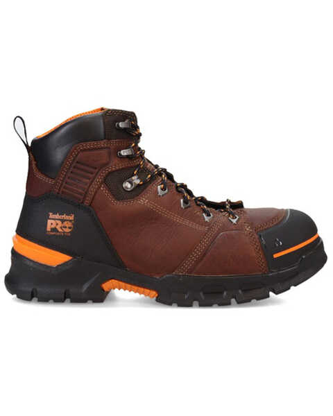 Image #2 - Timberland Men's 6" Endurance Work Boots - Composite Toe , Brown, hi-res
