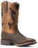 Image #1 - Ariat Men's Cowpuncher VentTEK Western Performance Boots - Broad Square Toe, Brown, hi-res