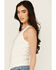 Image #2 - Idyllwind Women's Edna Button Front Ribbed Tank, Ivory, hi-res