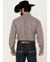 Image #4 - Wrangler Men's Classics Plaid Print Long Sleeve Button-Down Western Shirt - Big, Burgundy, hi-res
