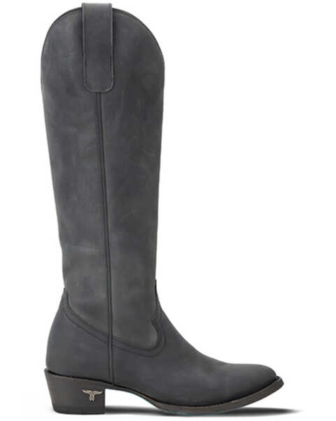 Image #2 - Lane Women's Plain Jane Tall Western Boots - Medium Toe , Black, hi-res