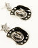 Image #2 - Idyllwind Women's Hatty Antique Earrings, Black, hi-res