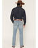 Image #3 - Ariat Men's M7 Light Wash Slim Straight Stretch Denim Jeans, Light Wash, hi-res