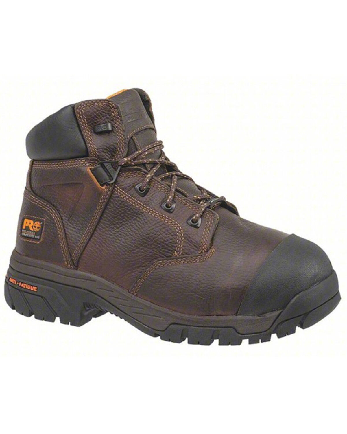 Image #1 - Timberland Men's 6" Helix Metguard Work Boots - Composite Toe, Brown, hi-res