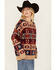Image #3 - Panhandle Women's Southwestern Print Sweater , Taupe, hi-res