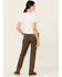 Image #3 - Carhartt Women's Rugged Flex® Relaxed Fit Canvas Stretch Work Pants, Dark Brown, hi-res