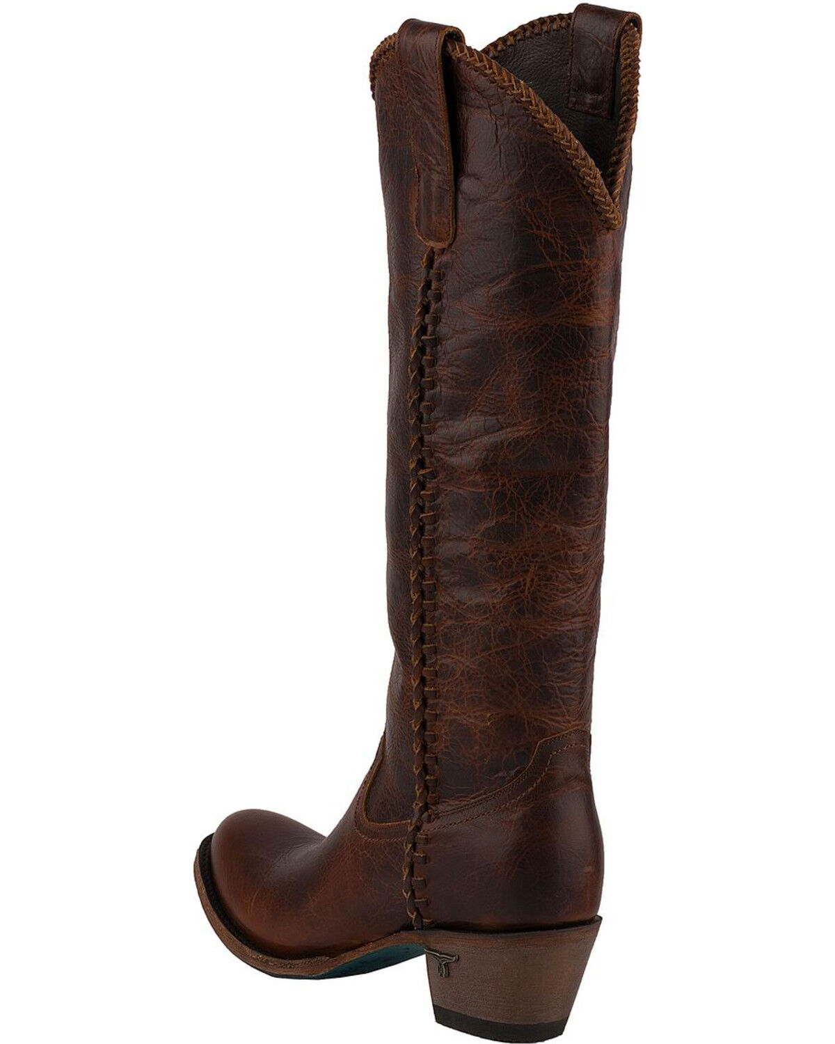 cognac leather boots womens