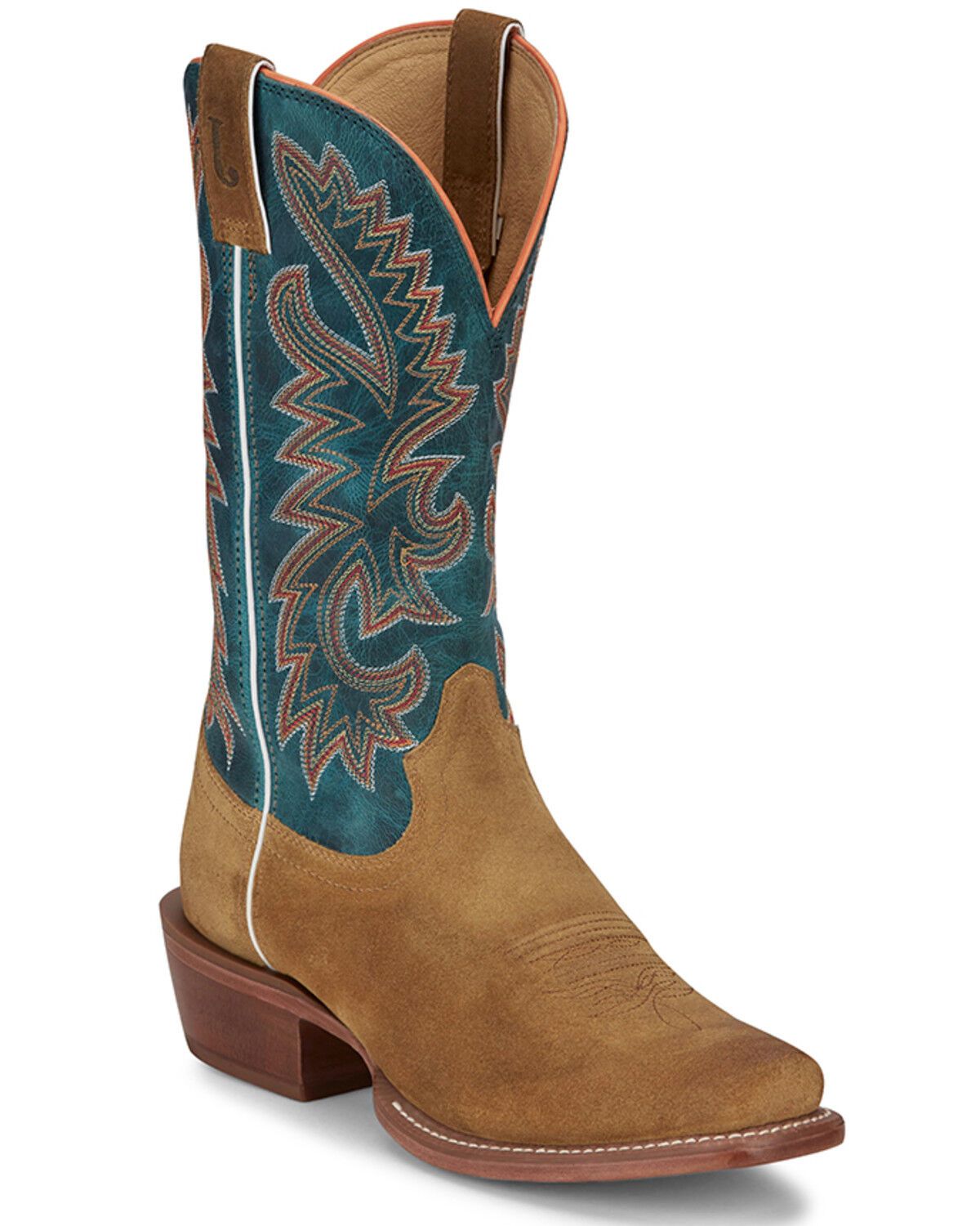 Image #1 - Justin Men's Show Off Western Boots - Square Toe, Tan, hi-res