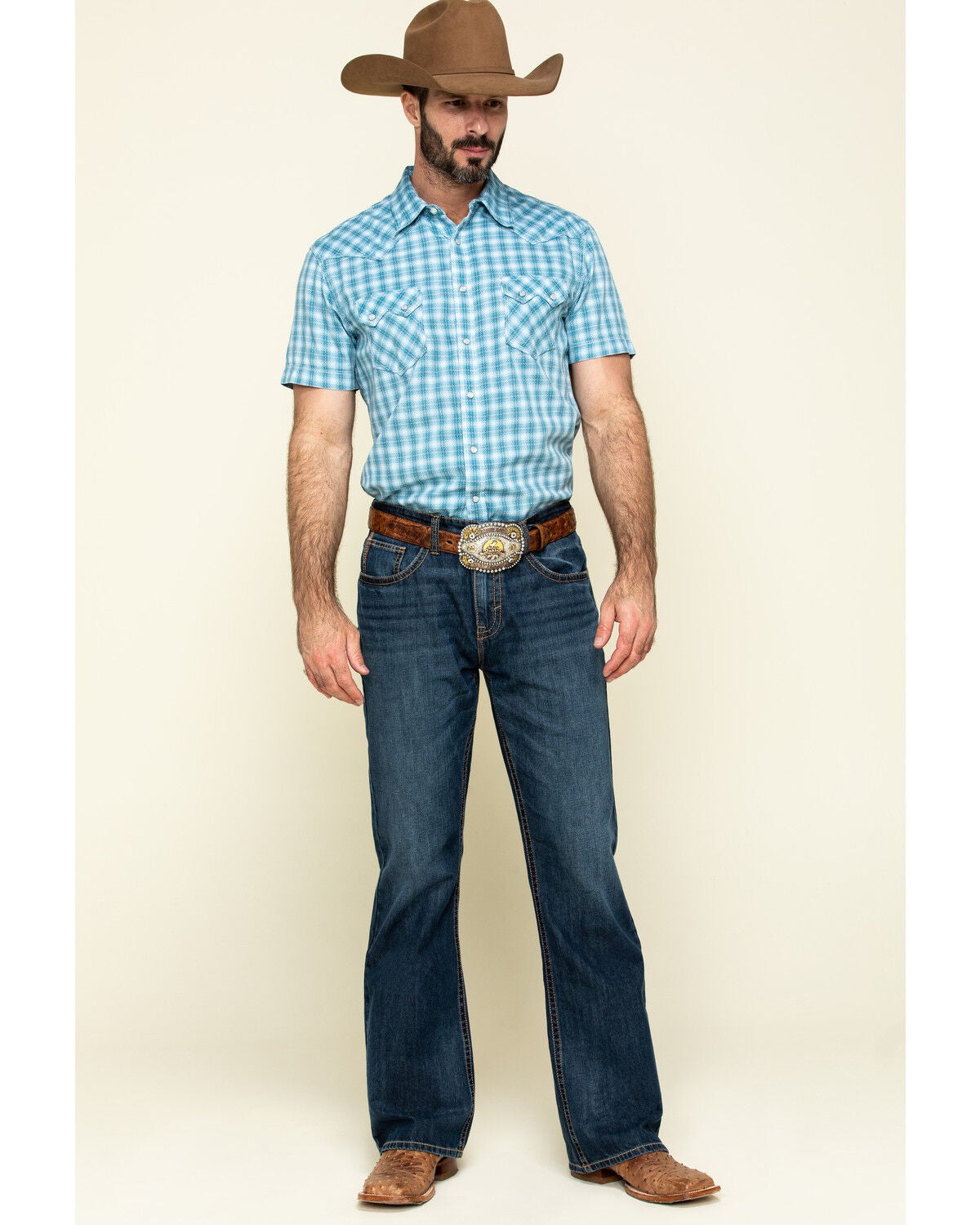 Rock \u0026 Roll Denim Men's Turquoise Small 