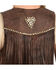 Kobler Leather Women's Yucaipa Fringe & Rhinestone Leather Vest, Brown, hi-res