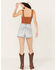 Rolla's Women's Mirage High Rise Light Wash Denim Short, Light Wash, hi-res