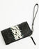 Image #2 - Idyllwind Women's Geneva Hairon Cowhide Clutch, Black, hi-res