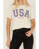 Image #3 - Youth in Revolt Women's USA EST. 1776 Short Sleeve Graphic Tee, White, hi-res