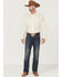 Image #2 - Resistol Men's Long Sleeve Button Down Western Shirt, Off White, hi-res