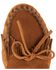 Women's Minnetonka Suede Kilty Moccasins, Brown, hi-res