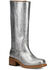 Image #1 - Frye Women's Campus 14L Metallic Fashion Boots - Round Toe, Silver, hi-res