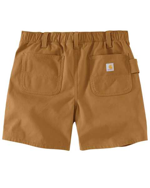 Image #4 - Carhartt Women's Rugged Flex® Relaxed Fit Canvas Work Shorts - Plus, Brown, hi-res