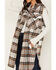 Image #3 - 26 International Women's Plaid Print Long Vest , Brown, hi-res
