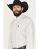 Image #2 - Cinch Men's Paisley Print Long Sleeve Button-Down Western Shirt, White, hi-res