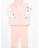 Image #1 - John Deere Infant Girls' Baby Chick Set - 3 Piece, Pink, hi-res