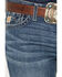 Image #2 - Cinch Men's Ian Medium Wash Slim Bootcut Rigid Denim Jeans, Indigo, hi-res