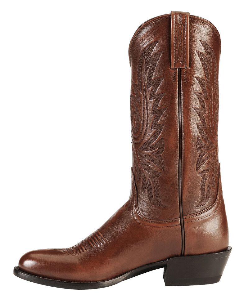 Lucchese Handmade Lonestar Calf Cowboy Boots Medium Toe Sheplers