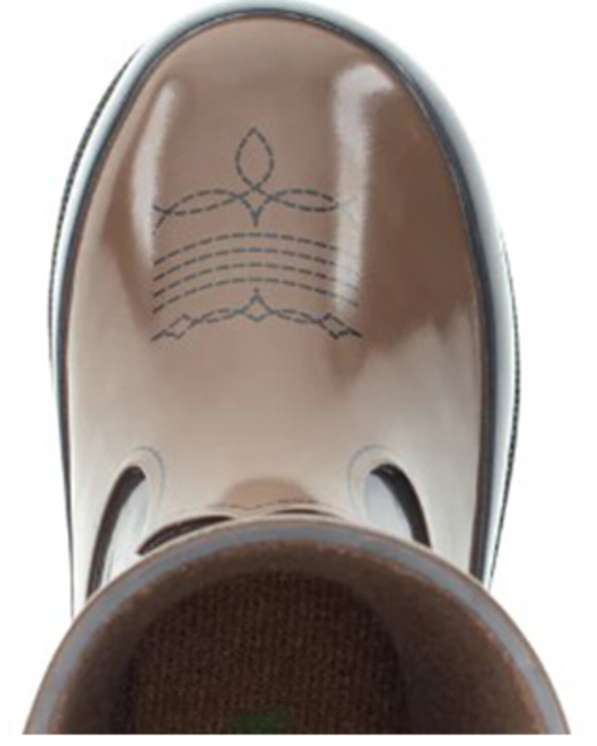 Image #6 - Western Chef Boys' Western Cowboy Rain Boots - Round Toe, Brown, hi-res