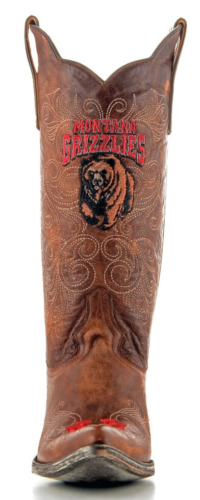 Gameday University of Montana Cowgirl Boots - Pointed Toe, Brass, hi-res