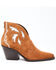 Dan Post Women's Embroidered Inlay Suede Fashion Booties - Pointed Toe, Tan, hi-res
