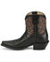 Image #3 - Tony Lama Isabella Western Booties - Snip Toe, Black, hi-res