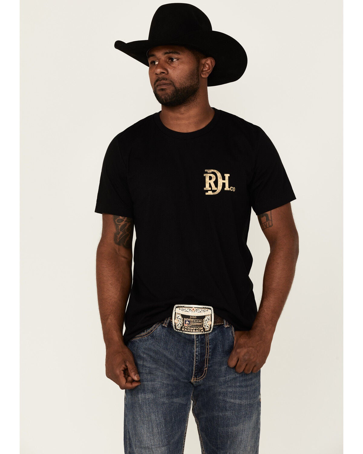 Red Dirt Hat Co. Men's Chupacabra Trackers Graphic T-Shirt, Black, hi-res
