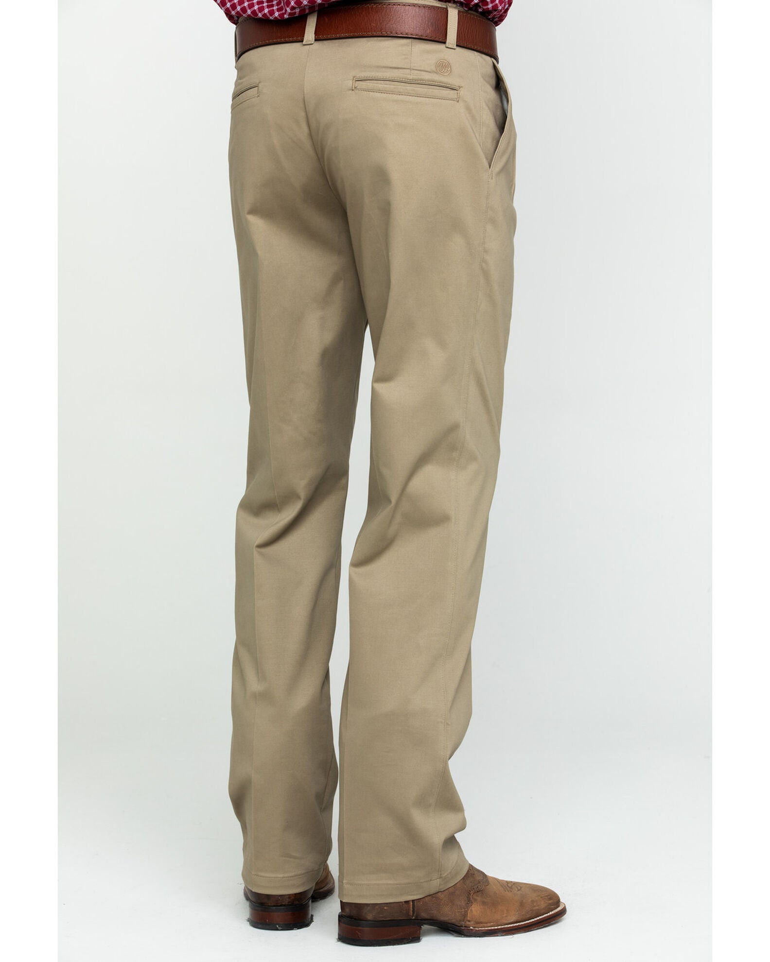 Product Name Wrangler Men's Khaki Casual Pleated Front Western Pants