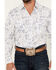 Image #3 - Rough Stock by Panhandle Men's Bandana Print Long Sleeve Pearl Snap Western Shirt, White, hi-res