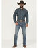 Image #1 - Rock & Roll Denim Men's Medium Wash Skinny Stretch Denim Jeans, Medium Wash, hi-res