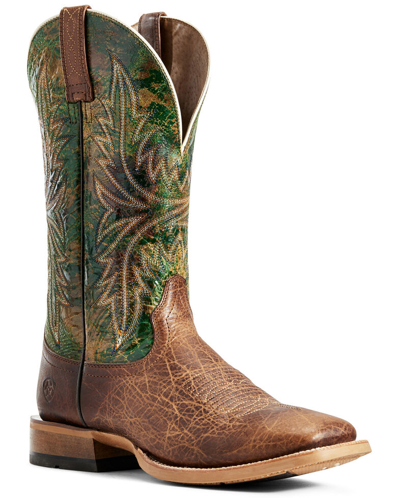 Ariat Men's Tobacco Cowhand Western Boots - Wide Square Toe, Brown, hi-res