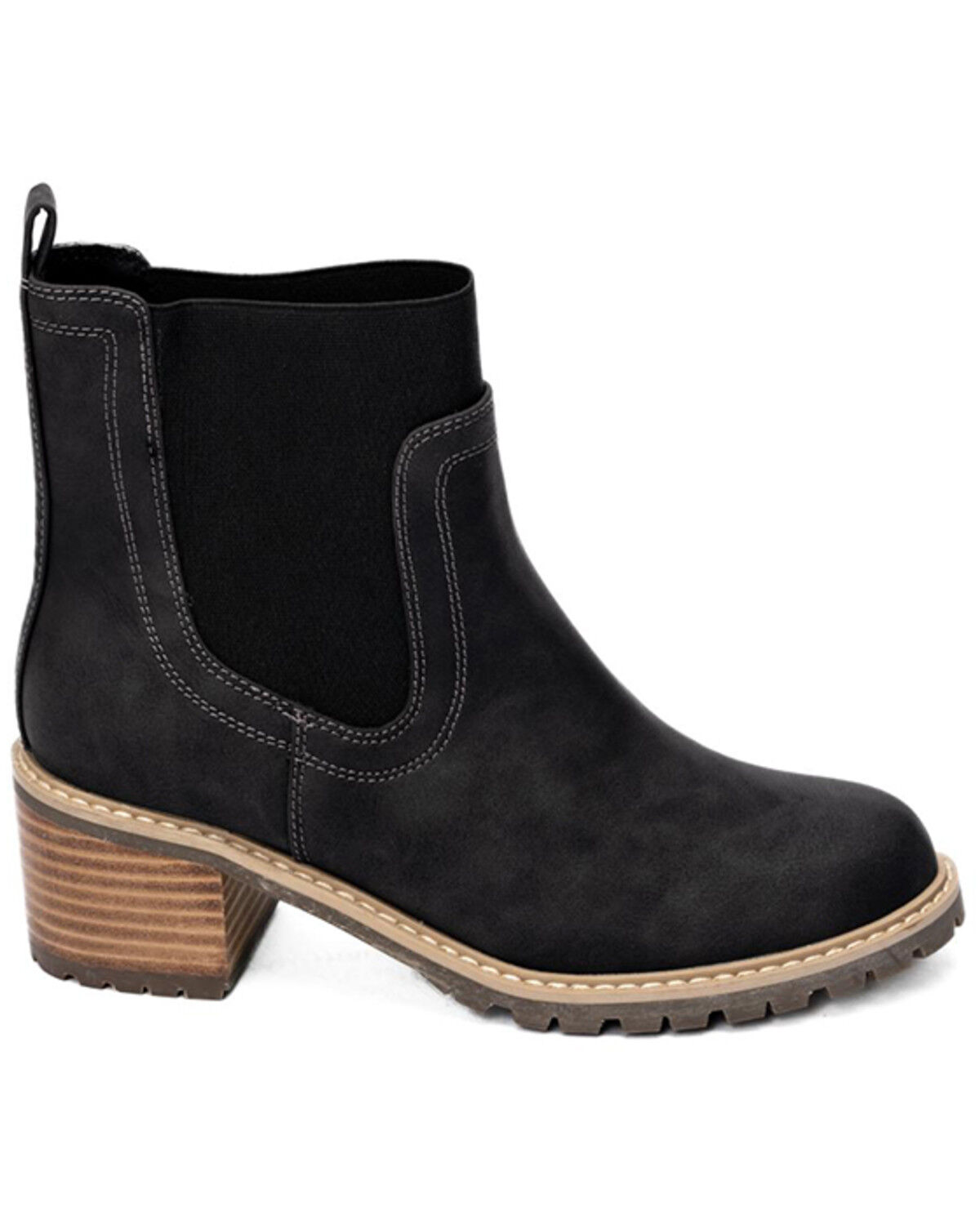 Image #1 - Corkys Women's Dookickey Fashion Booties - Round Toe, Black, hi-res
