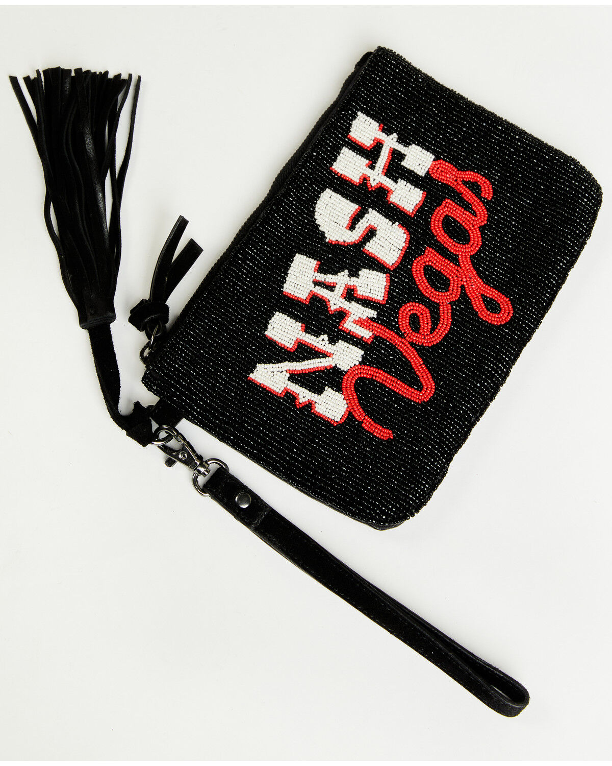 Image #2 - Idyllwind Women's Nash Vegas Seed Bead Wristlet, Black, hi-res