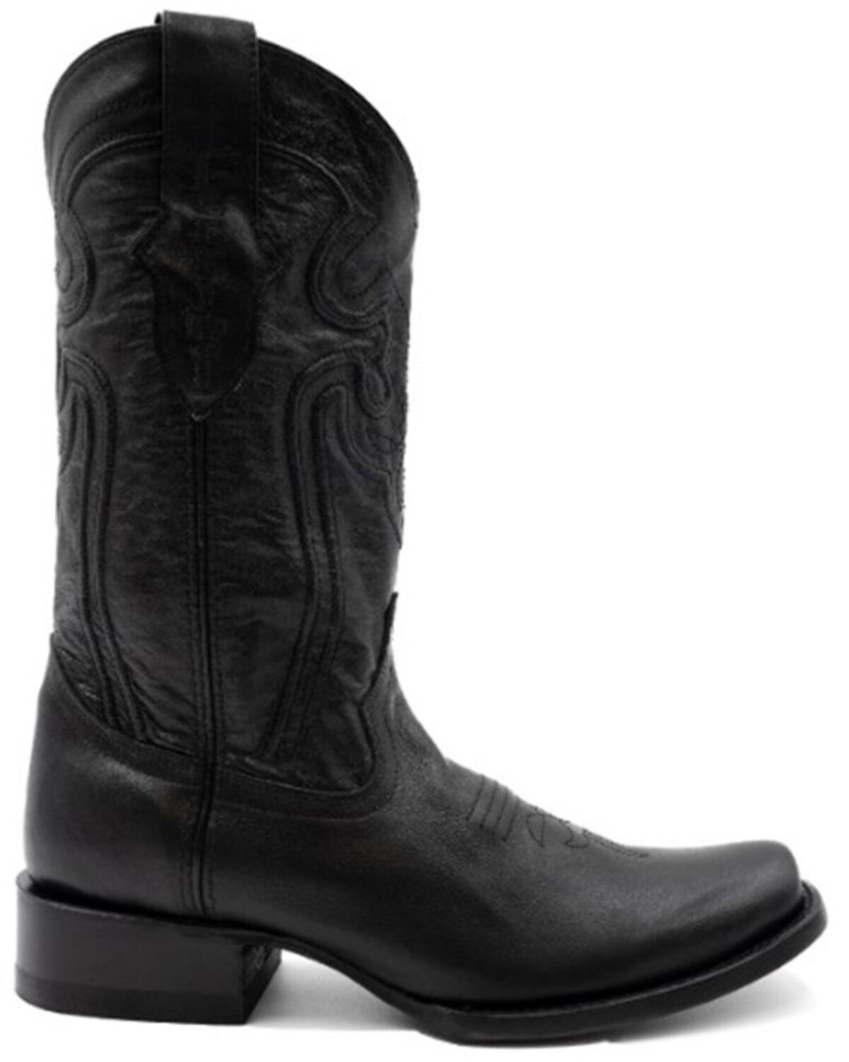 Image #2 - Ferrini Men's Wyatt Western Boots - Square Toe, Black, hi-res