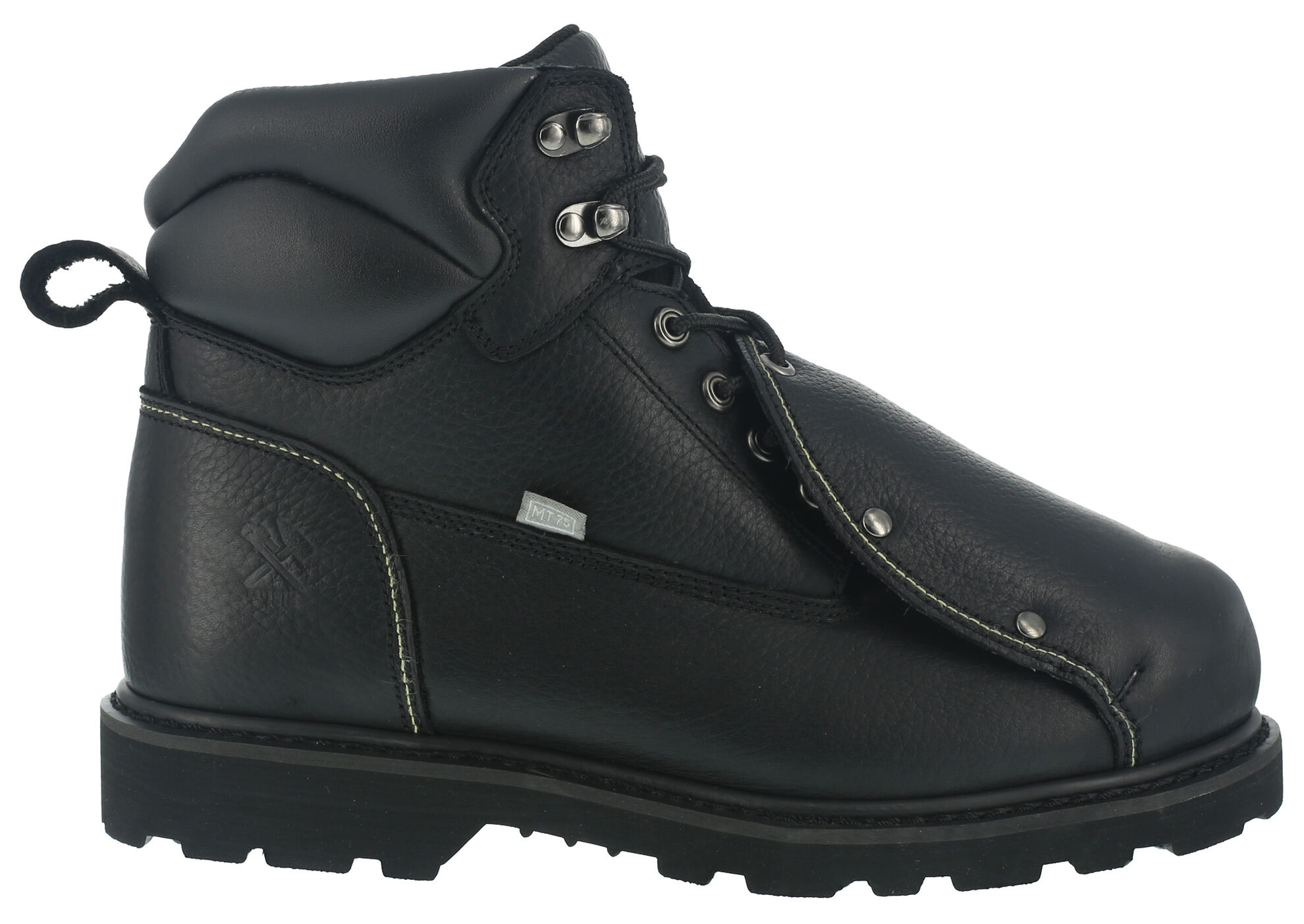 Image #3 - Iron Age Men's Ground Breaker Met Guard Work Boots - Steel Toe, Black, hi-res