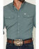 Image #3 - Ferrell Men's Tek Solid Short Sleeve Pearl Snap Stretch Performance Western Shirt, Blue, hi-res