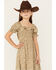 Image #2 - Rylee & Cru Girls' Golden Garden Print Dress, Cream, hi-res