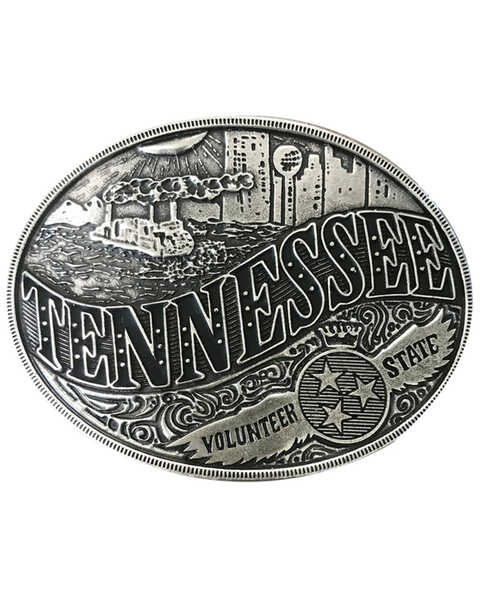 AndWest Tennessee American Heritage Buckle, Silver, hi-res