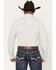 Image #4 - Rock & Roll Denim Men's Geo Print Tek Long Sleeve Snap Performance Shirt, White, hi-res