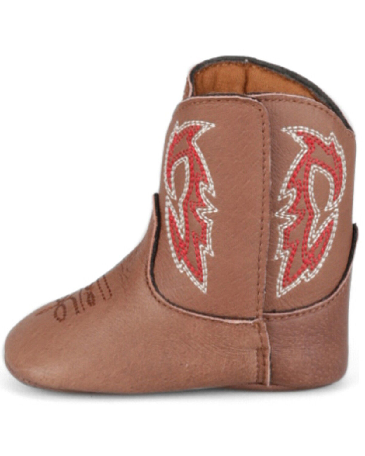 Image #3 - Justin Infant Boys' Baby Canter Western Boots - Broad Square Toe, Brown, hi-res