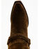 Image #6 - Cleo + Wolf Women's Willow Western Fashion Booties - Snip Toe , Olive, hi-res