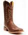 Image #1 - Justin Men's Carsen Camel Brown Cowhide Performance Leather Western Boots - Square Toe, Brown, hi-res