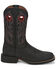 Image #2 - Justin Men's 11" Bowline Western Boots - Broad Square Toe , Black, hi-res