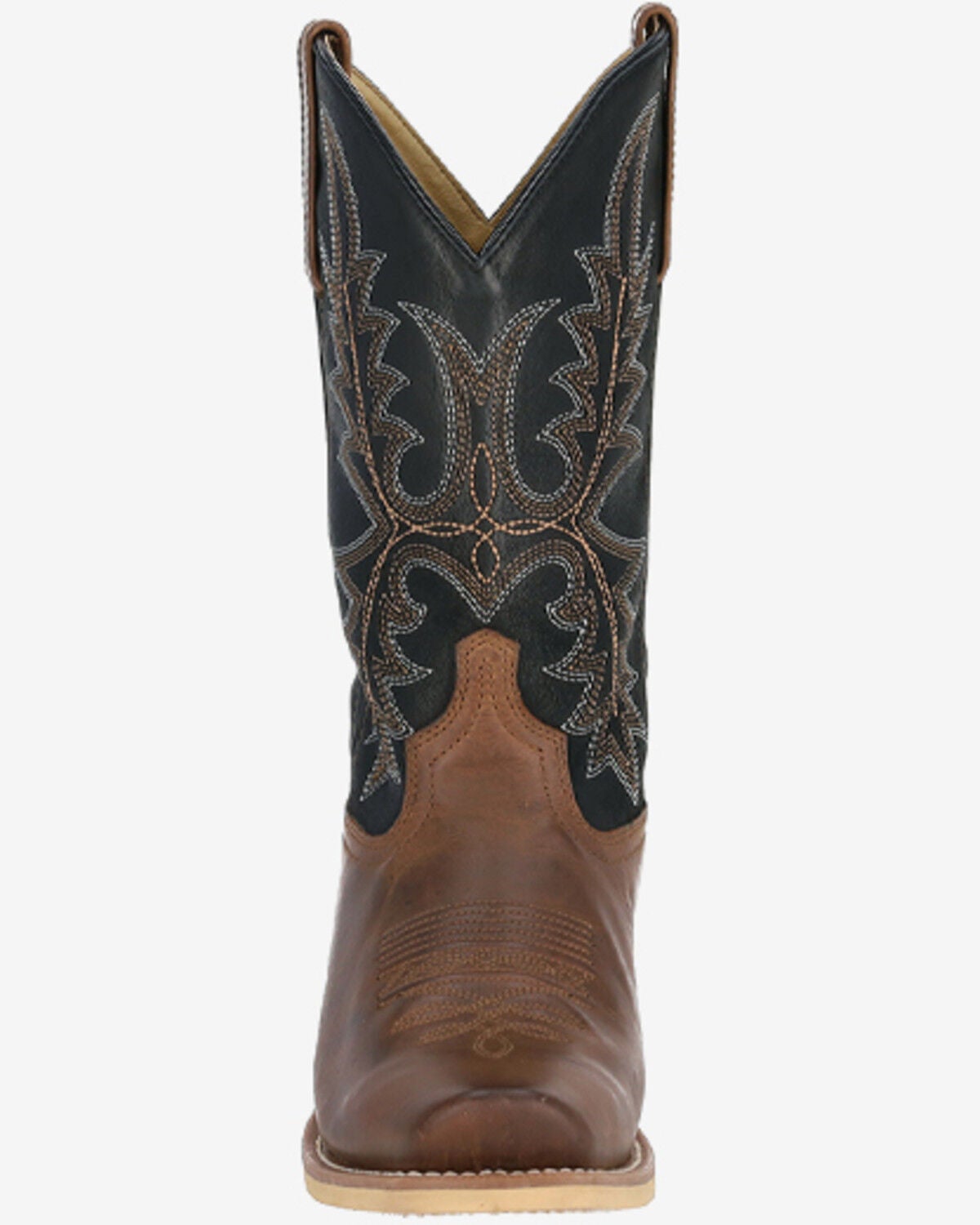 Image #3 - Smoky Mountain Men's Santa Fe Performance Western Boots - Square Toe, Brown/black, hi-res
