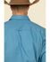 Image #5 - Tuf Cooper Men's Stretch Poplin Geo Print Long Sleeve Western Shirt , Blue, hi-res